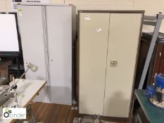 3 steel double door Stationery Cabinets (located in Gymnasium, basement)
