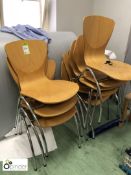 9 tubular framed Refectory Chairs (located in W104, basement)