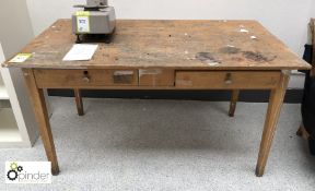 Timber Writing Desk, 1370mm x 760mm, with 2 drawers (located in Open Area, level 4)
