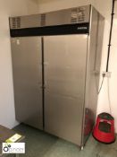 Foster CSH 1351T stainless steel double door mobile Refrigerator, 1400mm x 810mm (located in