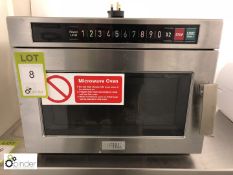 Buffalo stainless steel Commercial Microwave Oven (located in Wheelright Refectory, basement)