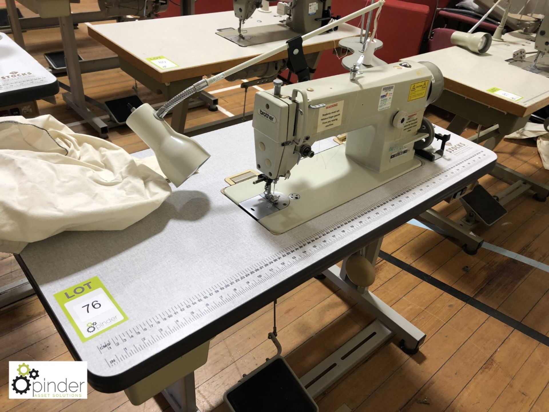 Brother B755-MK IV Flatbed Sewing Machine, 240volts (located in Gymnasium, basement) - Bild 2 aus 2