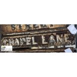 Street Sign “Chapel Lane” 1000mm x 180mm