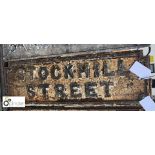 Street Sign “Stockhill Street” 980mm x 320mm