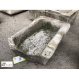 Incomplete York Stone Trough, 440mm x 330mm x 220mm deep