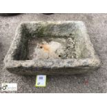 York Stone Trough, 480mm x 410mm x 200mm deep