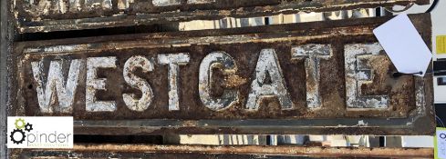 Street Sign “Westgate” 960mm x 230mm