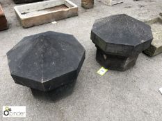 Pair of octagonal Gate Post Piers