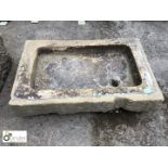York Stone Sink, 700mm x 450mm x 160mm deep