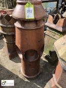Salt glazed terracotta Chimney Pot, 980mm high