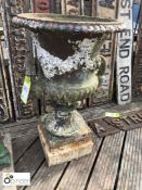 Original Victorian cast iron Urn by Handy Side Derby 720mm high