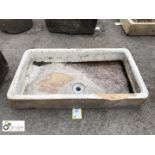 White salt glazed terracotta Sink, 910mm x 520mm x 150mm deep