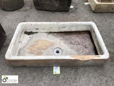 White salt glazed terracotta Sink, 910mm x 520mm x 150mm deep