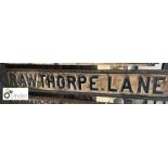 Street Sign “Rawthrope Lane” 1610mm x 230mm