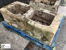 York Stone double Trough, 1060mm x 450mm x 320mm deep