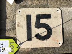 No 15 Sign