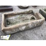 York Stone Trough, 760mm x 420mm x 230mm deep