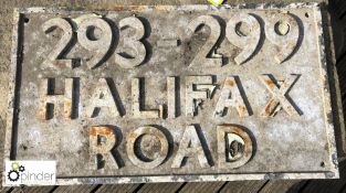 Street Sign “293-299 Halifax Road” 600mm x 340mm