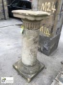 York stone Column, with Sundial 1330mm high