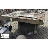 York Stone Table, 2440mm x 1530mm, with 2 stone supports