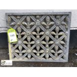 Victorian Cast iron decorative Ventilation Grill, 500mm x 410mm