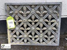 Victorian Cast iron decorative Ventilation Grill, 500mm x 410mm