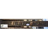 Street Sign “Henry Fredrick Avenue” 1930mm x 225mm