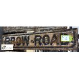 Street Sign “Brow Road” 1050mm x 230mm