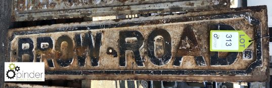 Street Sign “Brow Road” 1050mm x 230mm