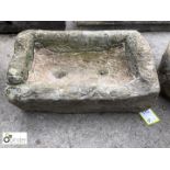 York Stone Trough, 600mm x 400mm x 270mm deep