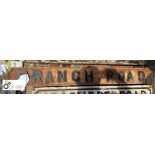 Street Sign “Branch Road” 1170mm x 135mm (slight damage)