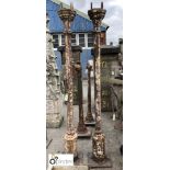 Pair Victorian cast iron Columns, 2450mm high