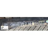 Street Sign “Moorbottom Road” 1740mm x 230mm