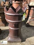 Salt glazed terracotta Chimney Pot, 720mm high