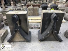 Pair of gothic Yorkshire Stone Features