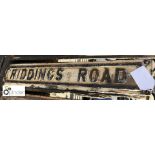 Street Sign “Riddings Road” 1000mm x 170mm