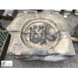 Yorkshire carved stone Feature “1876”