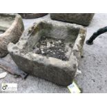 York Stone Trough, 510mm x 510mm x 240mm deep