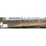 Metal Street Sign “Grosvenor Street”, 1400mm x 135mm