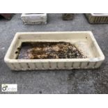 Buff salt glazed terracotta Sink 920mm x 470mm x 180mm deep