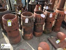 5 terracotta Chimney Pots, 740mm high