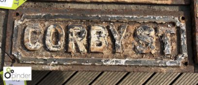 Street Sign “Corbey Street” 510mm x 170mm