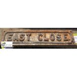 Street Sign “East Close” 755mm x 170mm