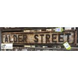 Street Sign “Alder Street” 1240mm x 230mm