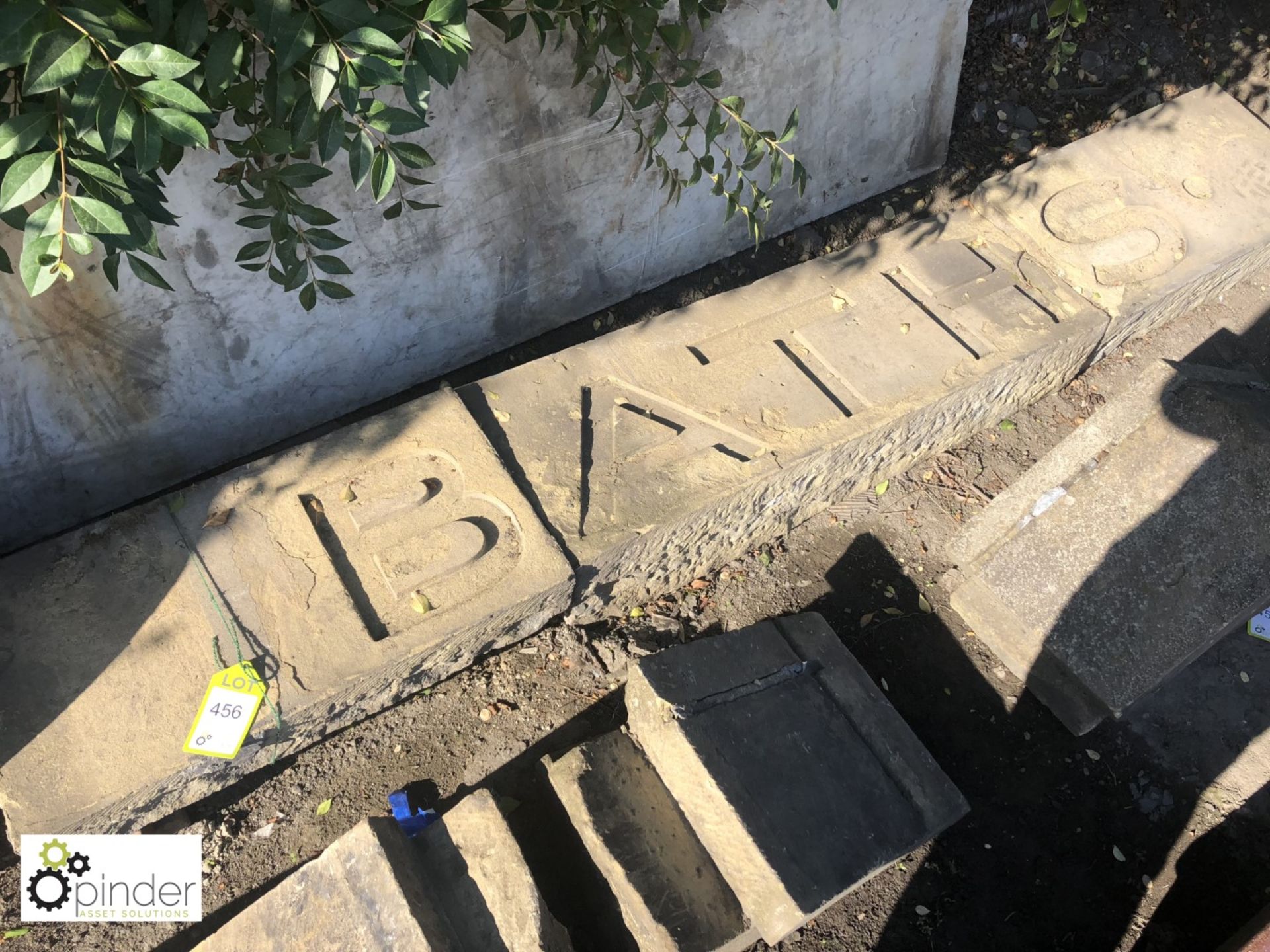 3-section Stone Lintel carved Baths, 2550mm x 380mm