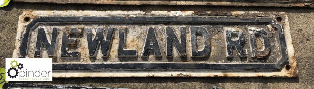 Street Sign “Newland Rd” 695mm x 170mm