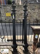 Pair Victorian cast iron Lamp Posts, 1500mm high
