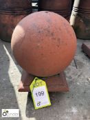 Terracotta Ball, on base