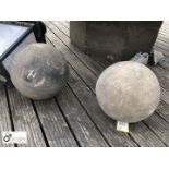 Pair York Stone Balls