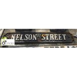 Street Sign “Nelson Street” 850mm x 140mm